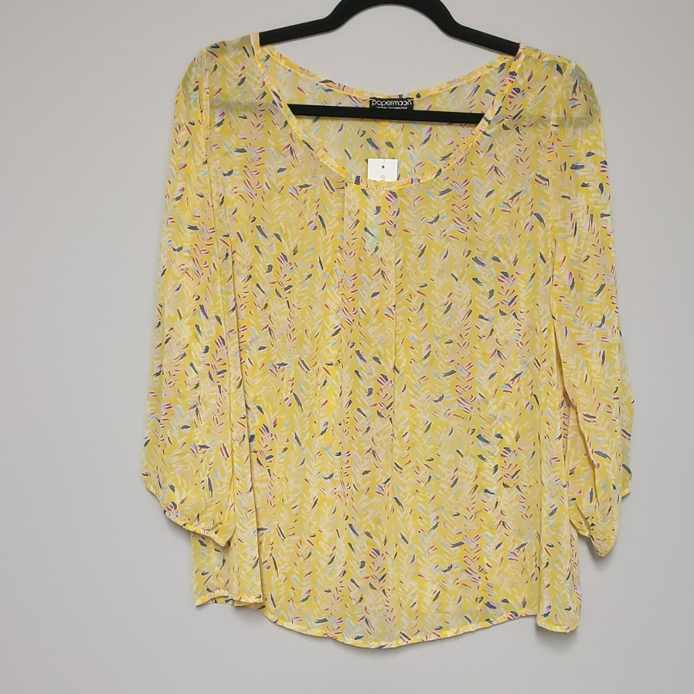 NWT Papermoon Sheer Blouse